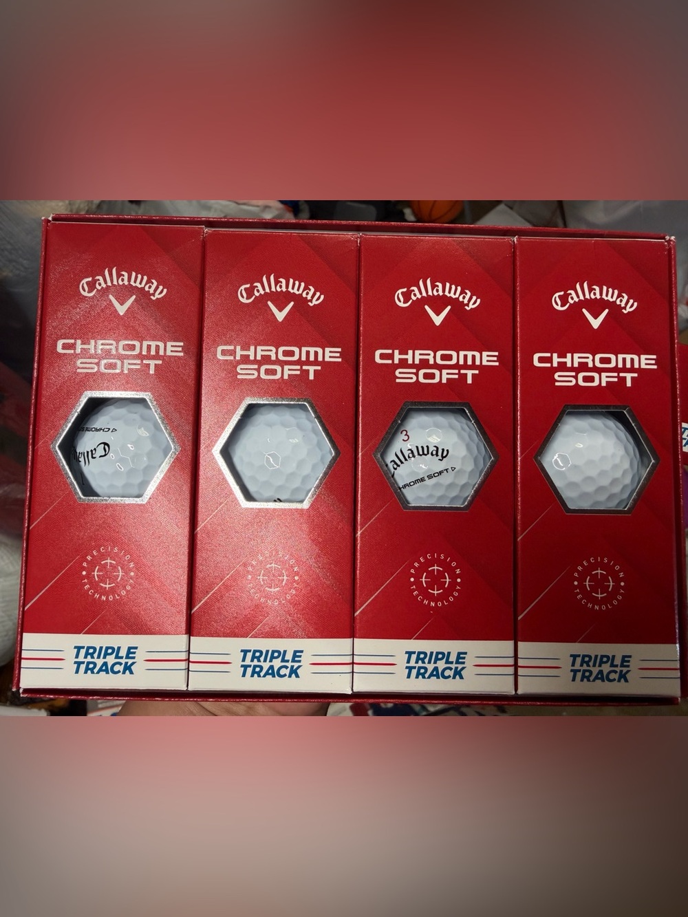 Callaway Red and White Chrome Soft Packaging